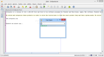 FastOpen for jEdit screenshot 2