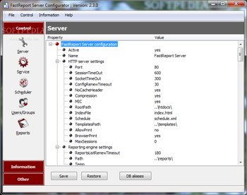 FastReport Server screenshot