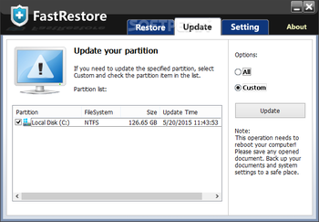 FastRestore screenshot 2