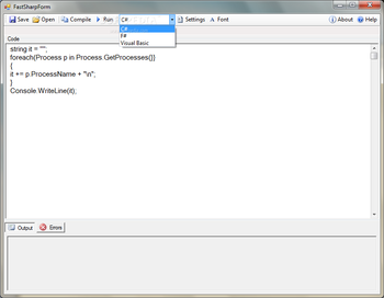 FastSharp screenshot