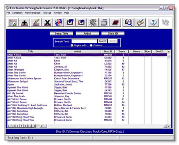 FastTracks V2 Karaoke SongBook Creator screenshot