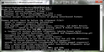 FastTree screenshot