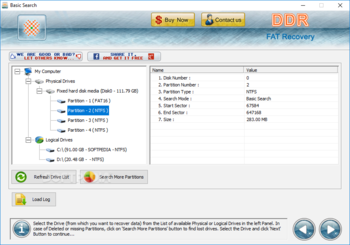 FAT Data Recovery Application screenshot 2