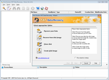 FAT Data Recovery screenshot