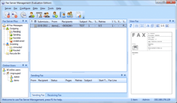 Fax Server Plus screenshot