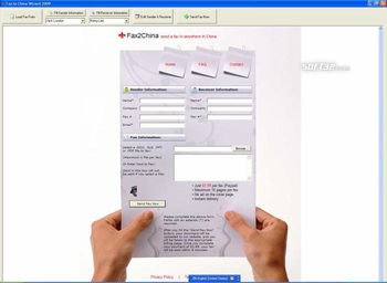 Fax to China Wizard screenshot