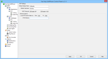 Fax Voip Softphone screenshot