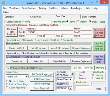 FaxAmatic screenshot