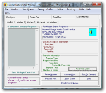 FaxMail Network for Windows screenshot