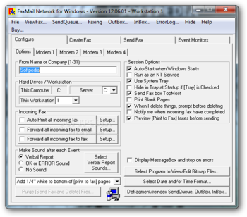 FaxMail Network for Windows screenshot 2
