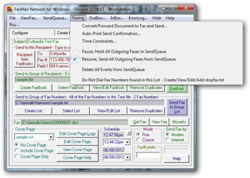 FaxMail Network for Windows screenshot 6