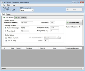 FBENCH Tthroughput Benchmark screenshot