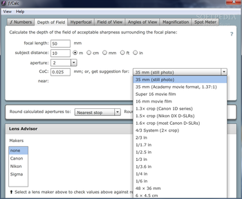 f/Calc screenshot 3