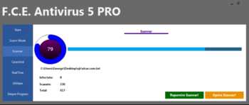 F.C.E. Antivirus 5 Pro  screenshot