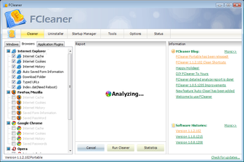 FCleaner Portable screenshot 2