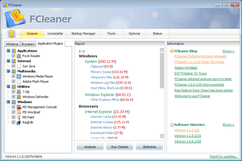 FCleaner Portable screenshot 3