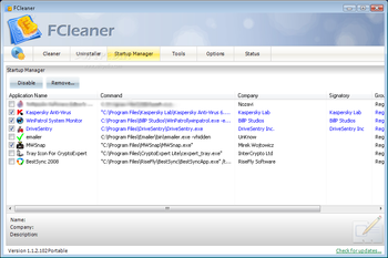 FCleaner Portable screenshot 4