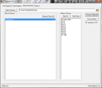 FCS Extract screenshot 3
