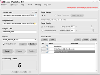 FDesk e-Publisher screenshot