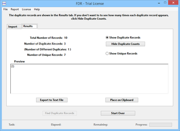 FDR - Find Duplicate Records screenshot 2