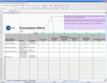 Feature Prioritization Roadmap Matrix screenshot 2