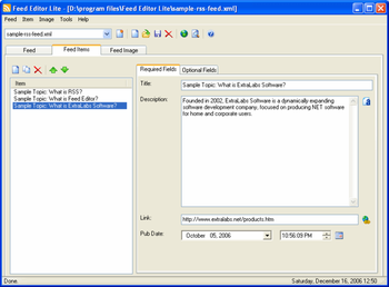 Feed Editor Lite screenshot 2