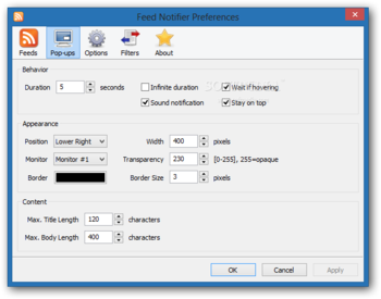 Feed Notifier Portable screenshot 5