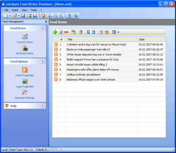 Feed Writer Deskop RSS Editor screenshot 3