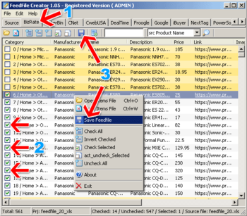 FeedFile Creator screenshot