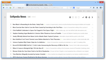 Feedly for Firefox screenshot