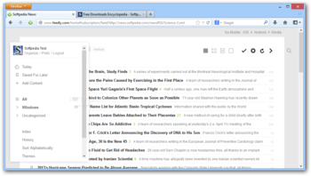 Feedly for Firefox screenshot 2