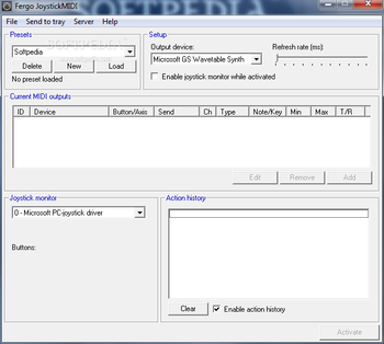 Fergo JoystickMIDI screenshot
