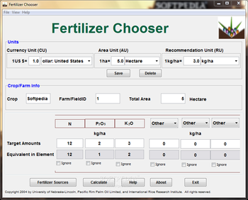 Fertilizer Chooser screenshot