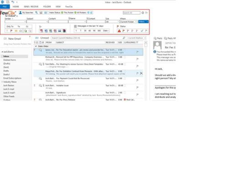 FewClix for Outlook screenshot