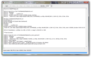 FFVCL - Delphi FFmpeg VCL Components screenshot
