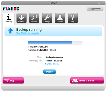 Fiastorage screenshot