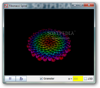 Fibonacci Spiral screenshot