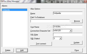 FIBPlus Alias Manager screenshot