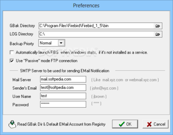 FIBS Firebird-Interbase Backup Scheduler screenshot 6