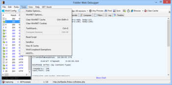 Fiddler Web Debugger screenshot 3