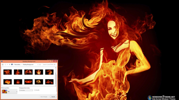 Fiery Art Windows 7 Theme screenshot