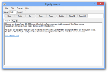 Figerty Notepad screenshot 2