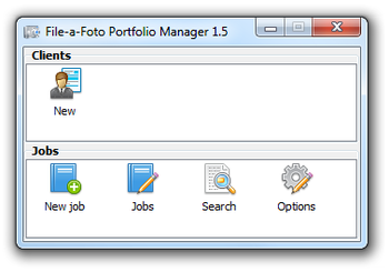 File-a-Foto Portfolio Manager screenshot