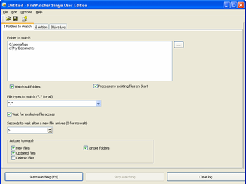 File and Folder Watcher screenshot