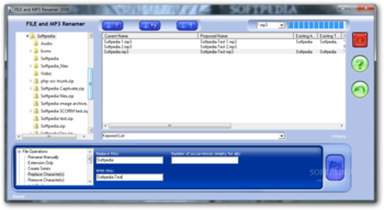 FILE and MP3 Renamer screenshot