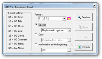 File And MP3 Tag Renamer screenshot 2