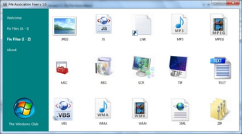 File Association Fixer screenshot