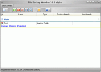 File Backup Watcher 3 Professional screenshot