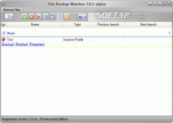 File Backup Watcher 3 Professional screenshot 2