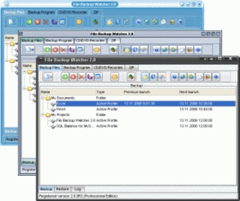 File Backup Watcher Professional screenshot